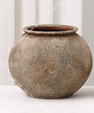 Ceramic vase round
